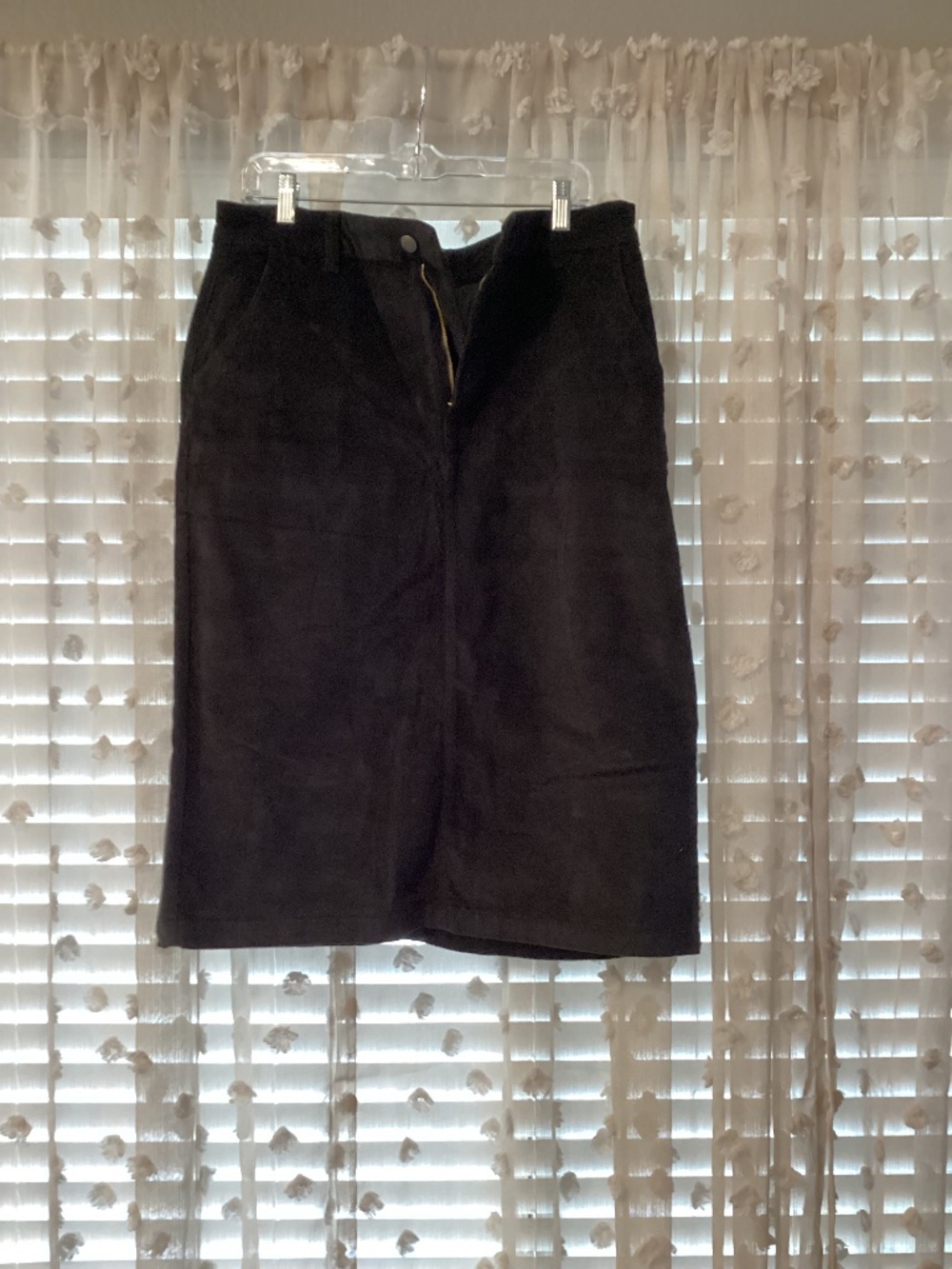 Women’s Corduroy Black Skirt